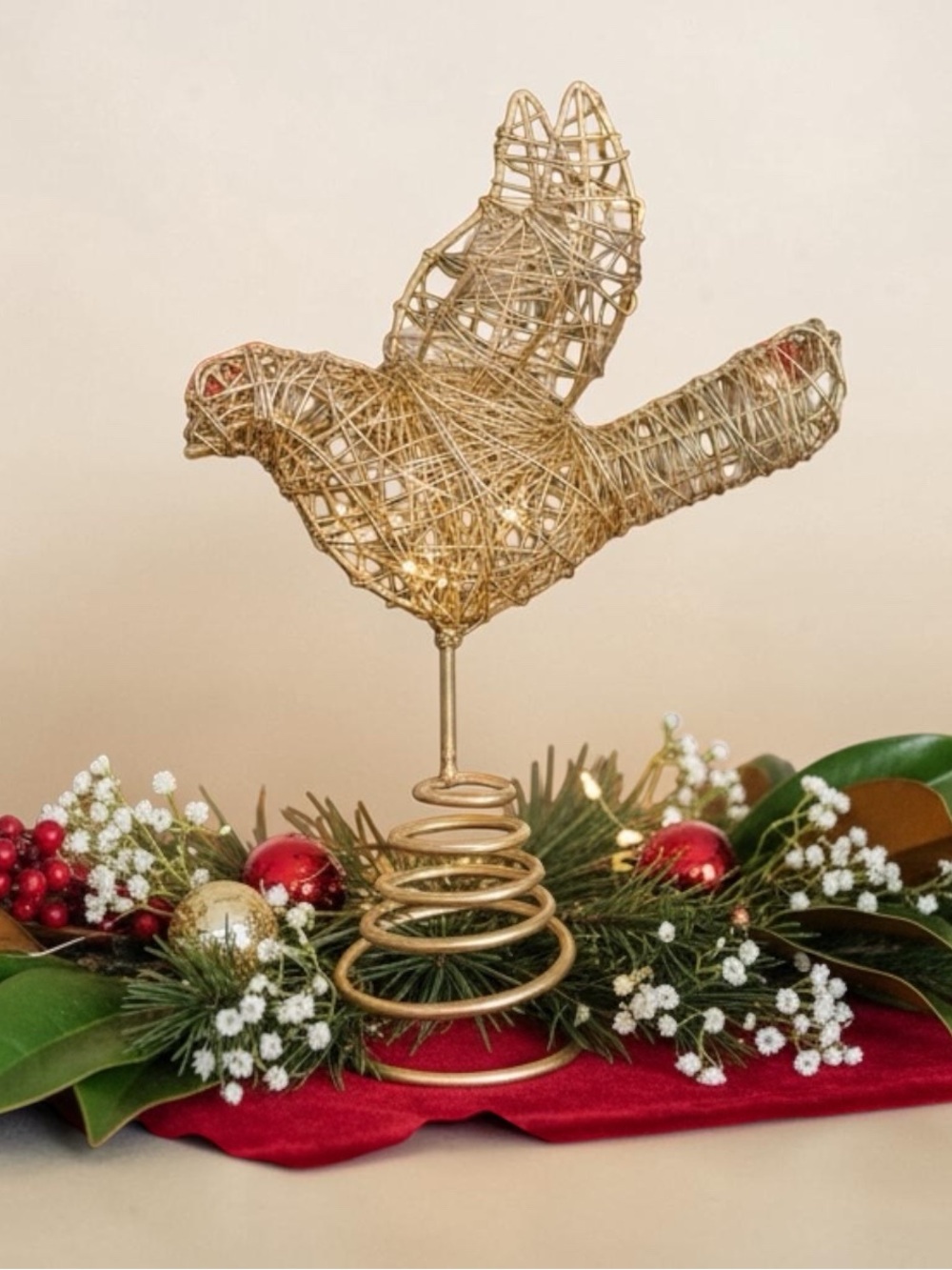 Sseko Brass Wire Dove Sculpture